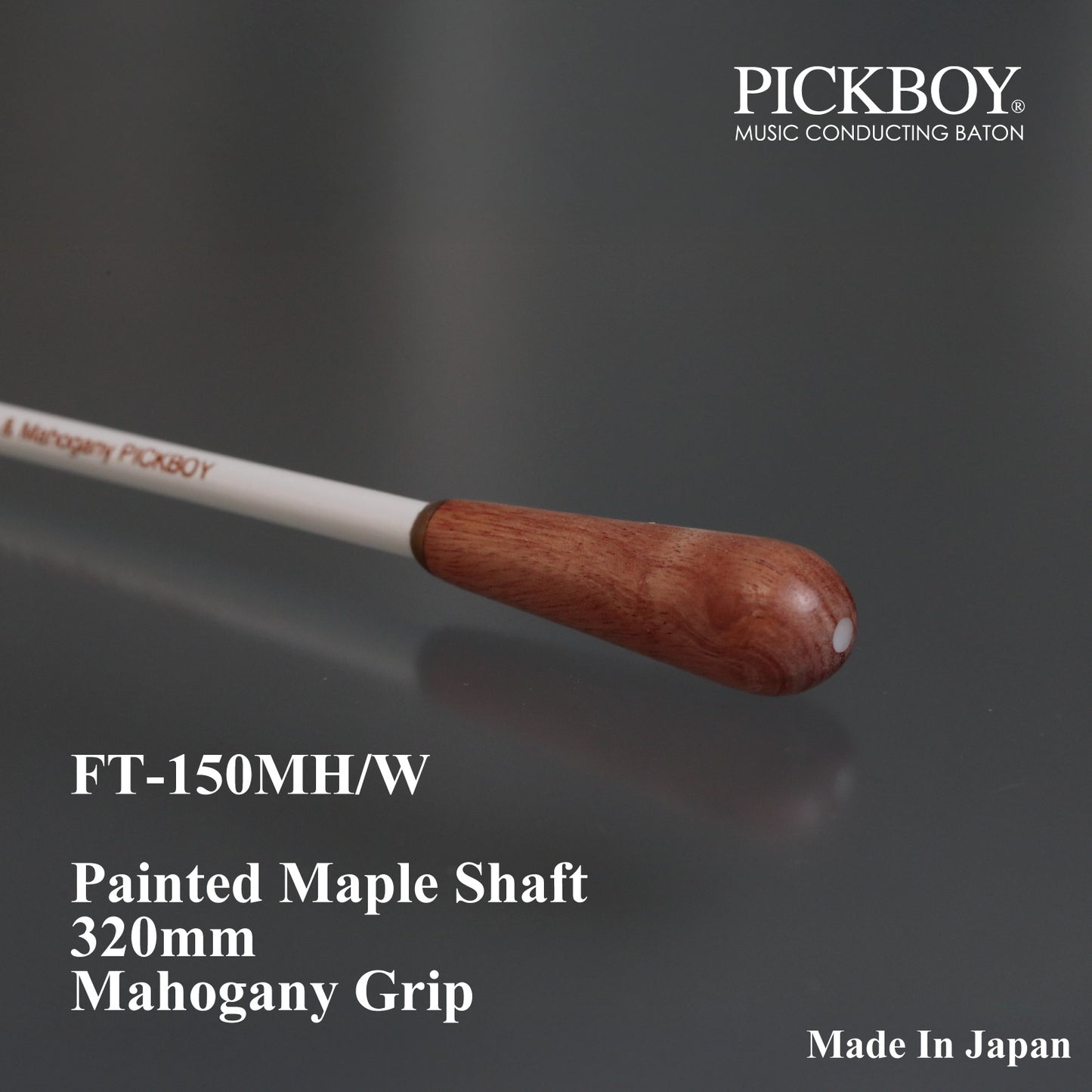 Bastão PICKBOY FT-150MH/W | Eixo de bordo e punho de mogno | 320 mm