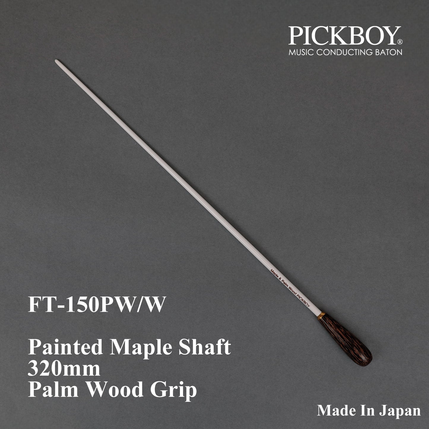 PICKBOY Schlagstock FT-150PW/W | Ahornschaft & Palmholzgriff | 320mm