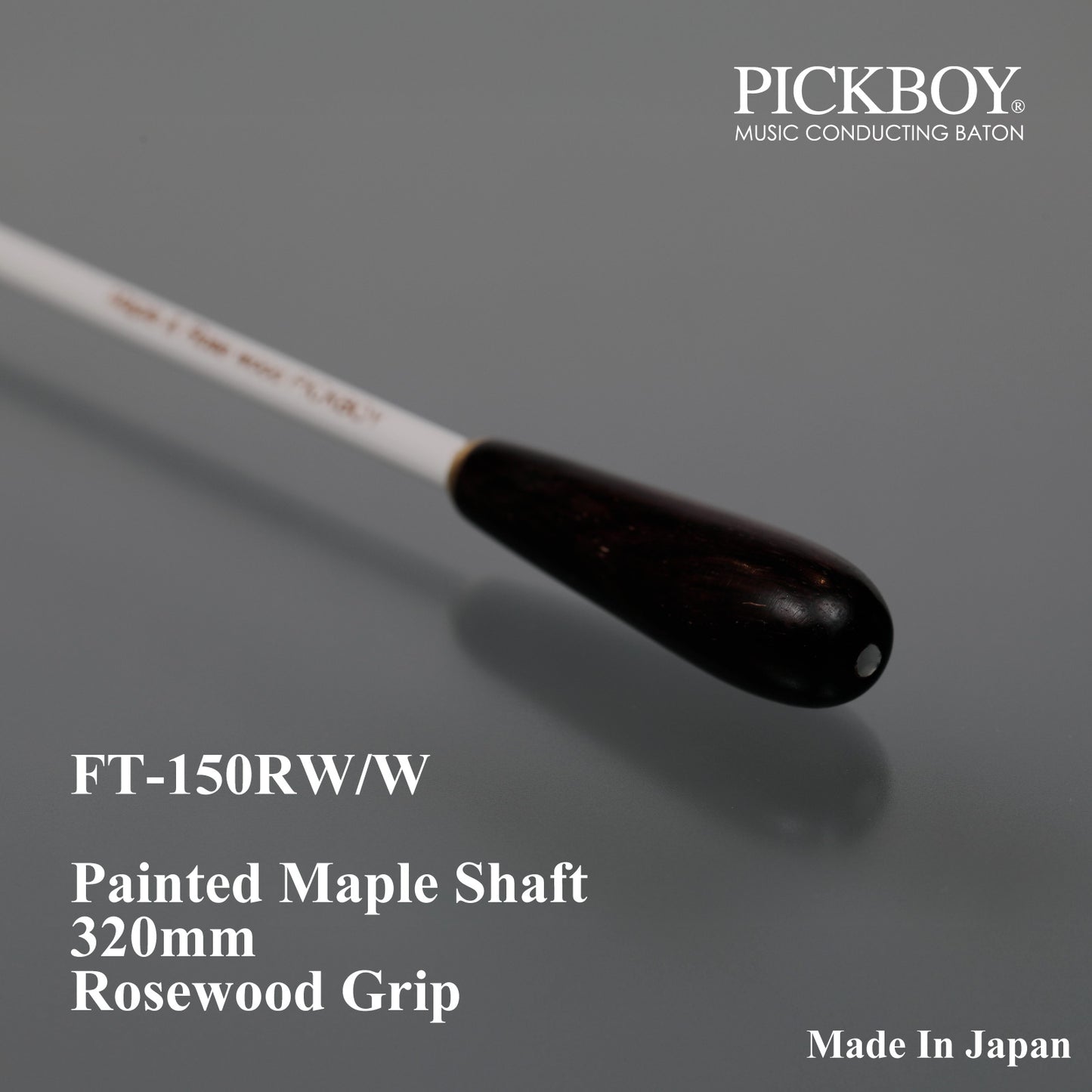 Bastão PICKBOY FT-150RW/W | Cabo de bordo e punho de jacarandá | 320 mm