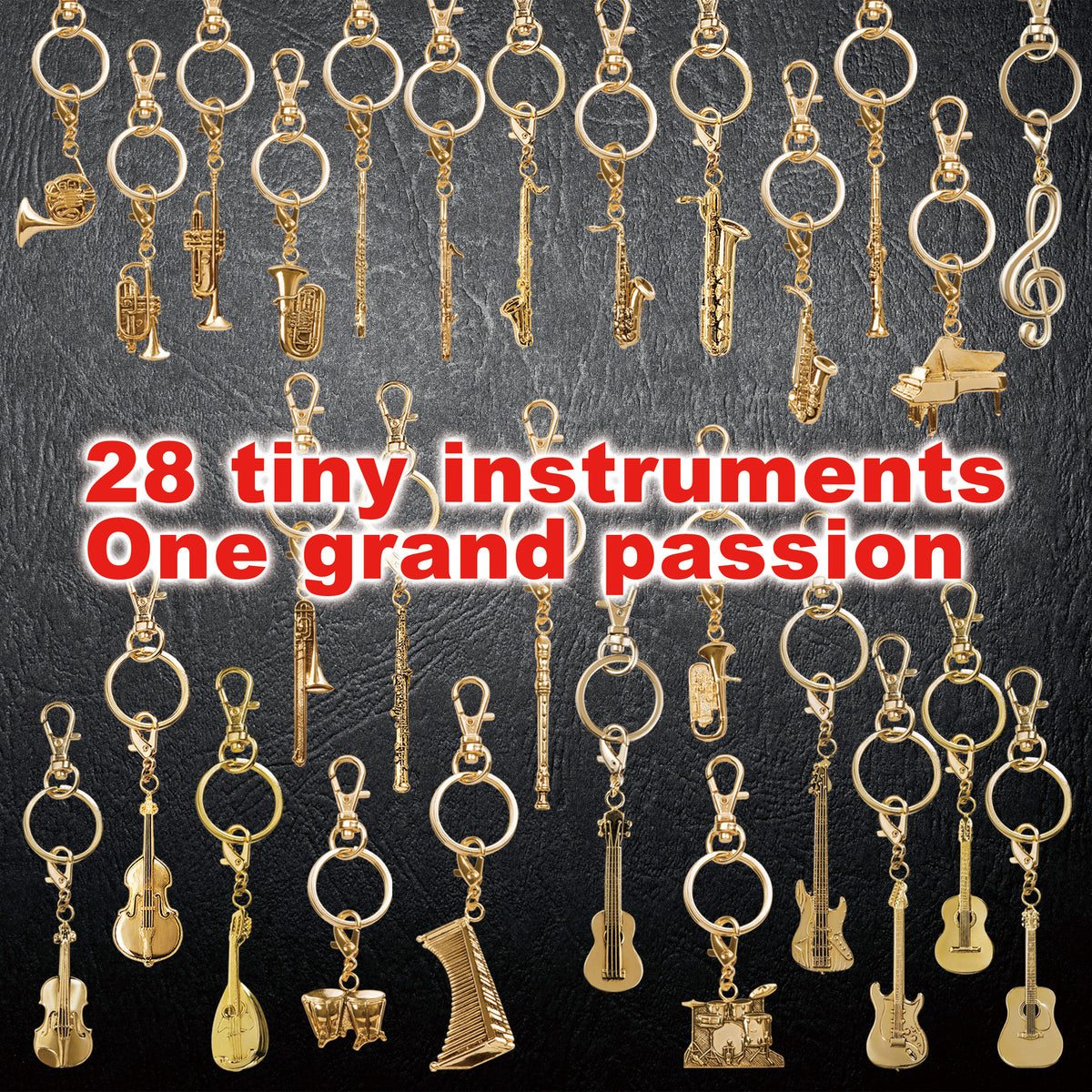 PICKBOY | All Music Keychain Gold | *Total of 28 types