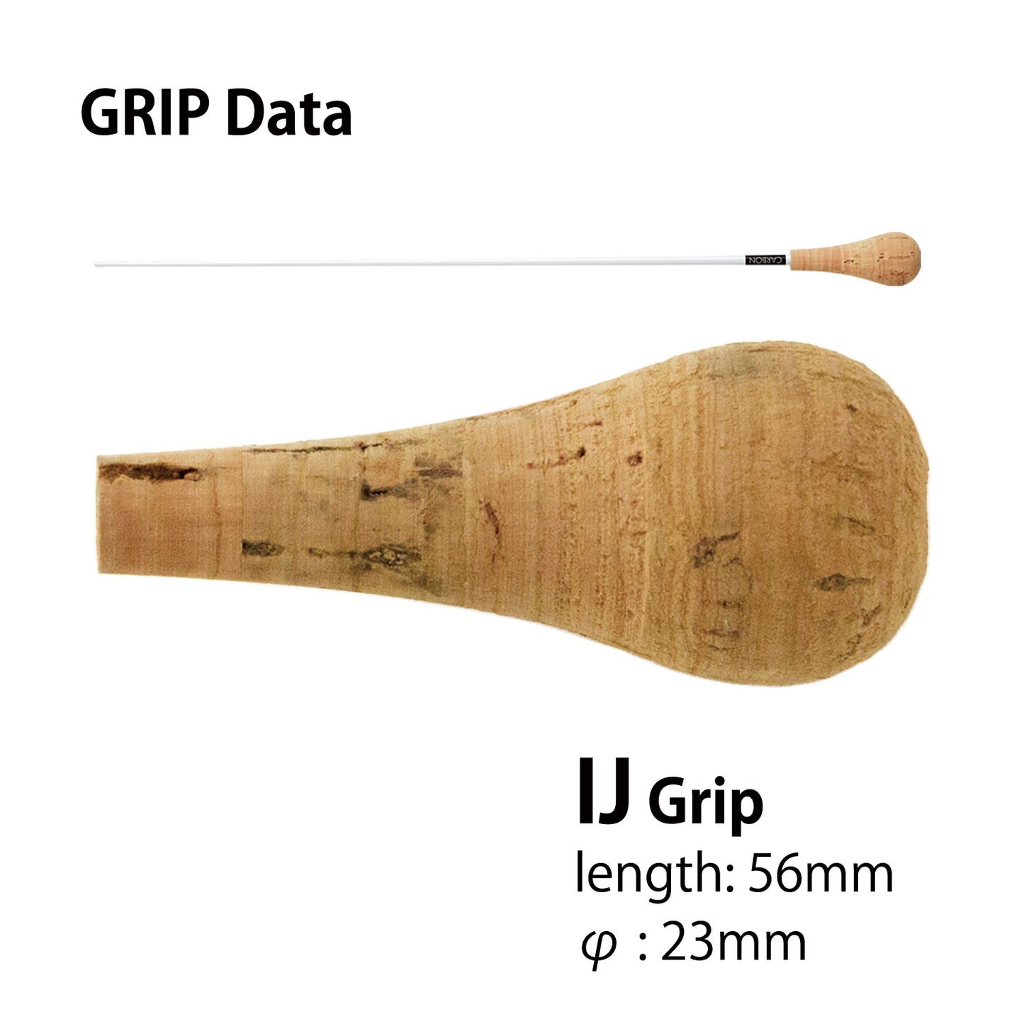 PICKBOY Conducting Baton Custom Made | Material Grip: Premium Natural Cork, Ebony, Rosewood Shaft: Carbon Graphite | PICKBOY Music Conducting Baton