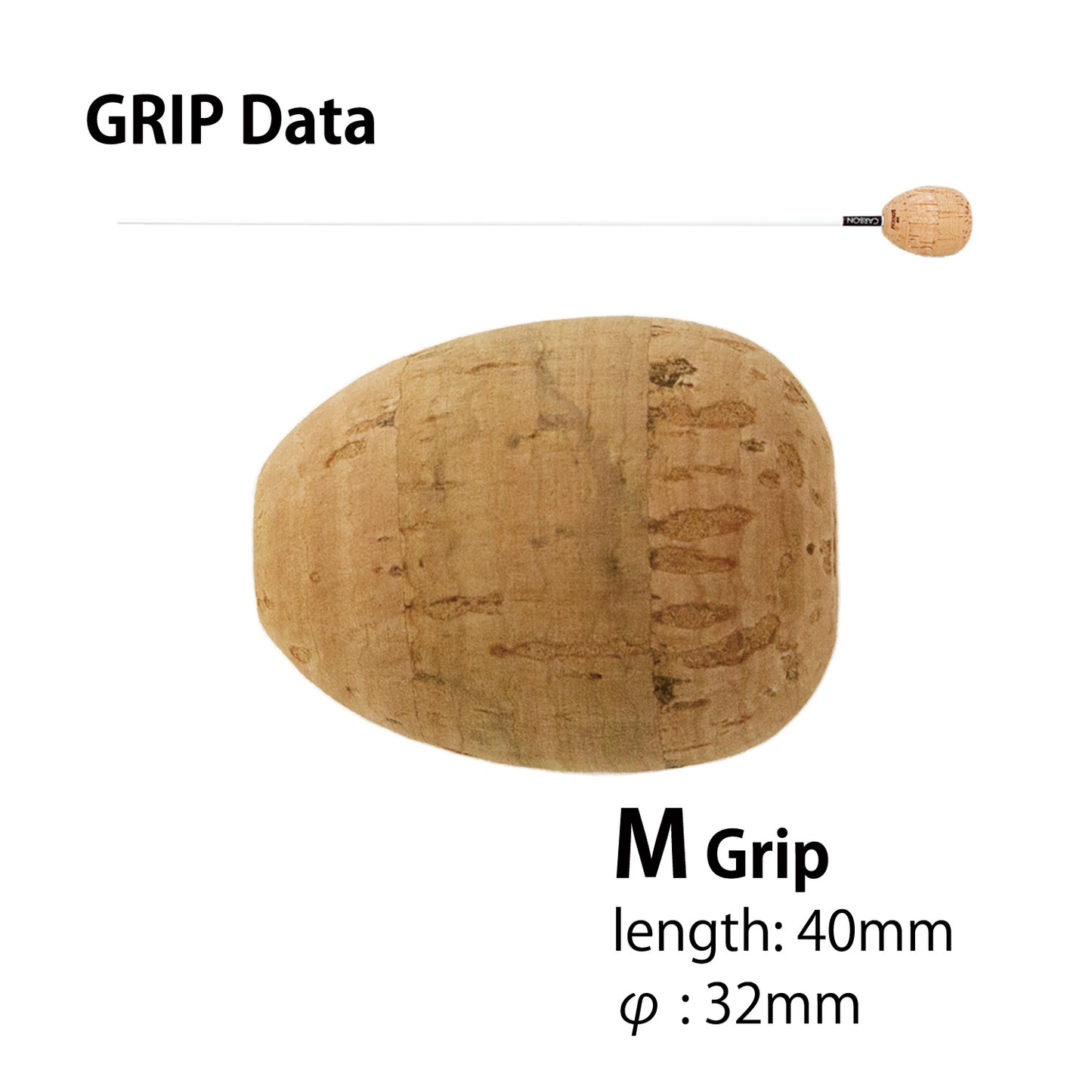 Batuta de regência musical da PICKBOY Batuta personalizada | Material Punho: cortiça natural premium, ébano, jacarandá Haste: grafite carbono | Batuta de regência musical da PICKBOY