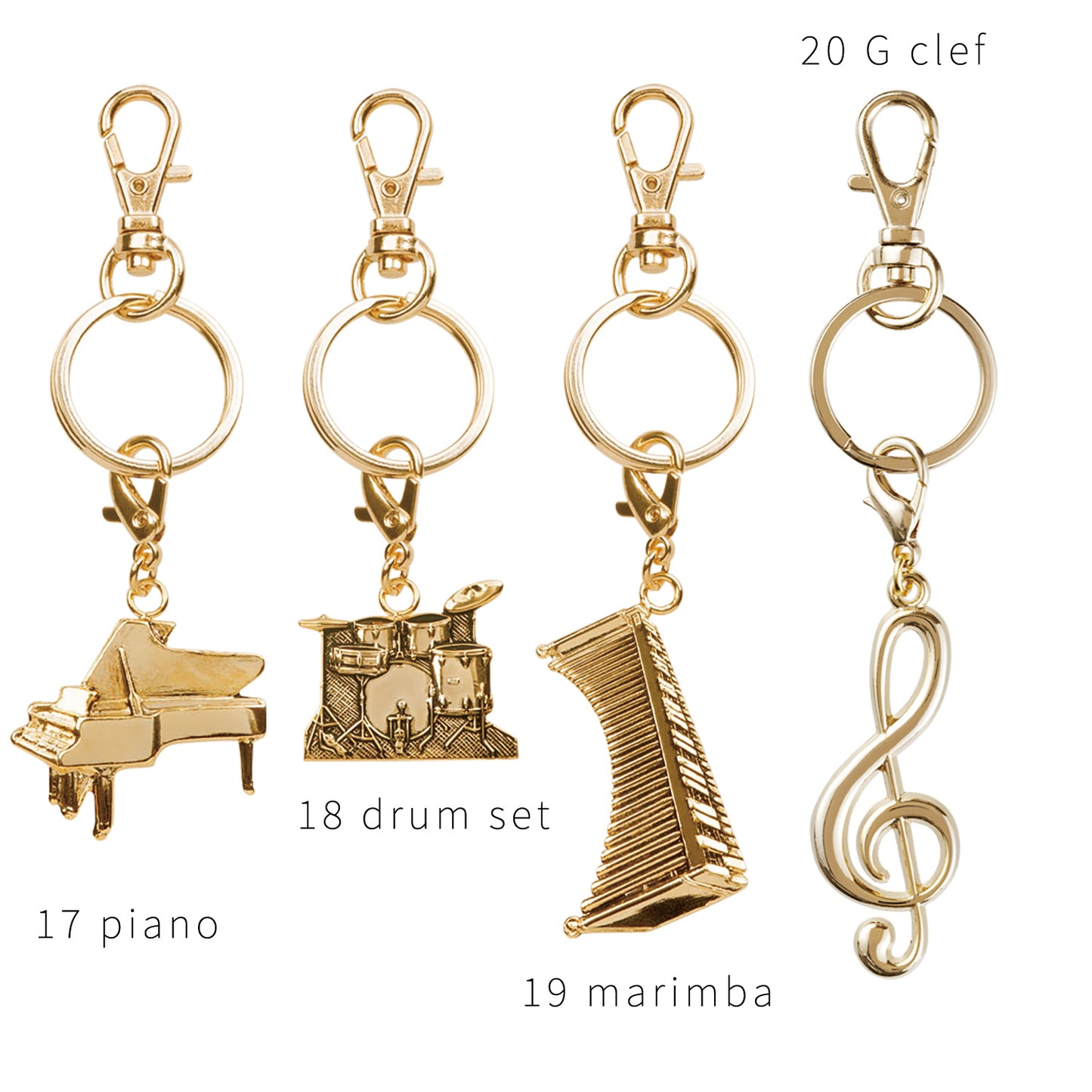 PICKBOY | All Music Keychain Gold | *Total of 28 types