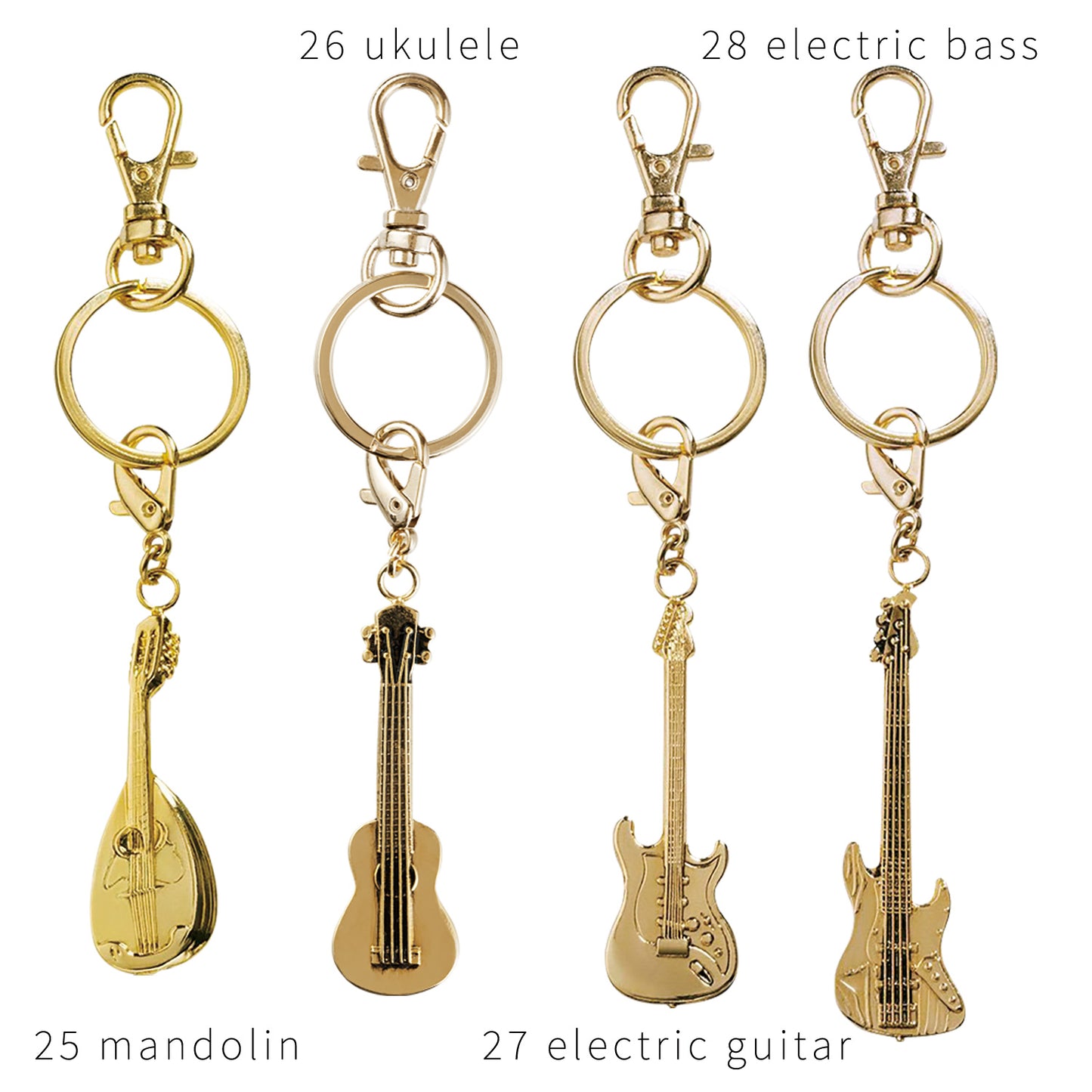 PICKBOY | All Music Keychain Gold | *Total of 28 types