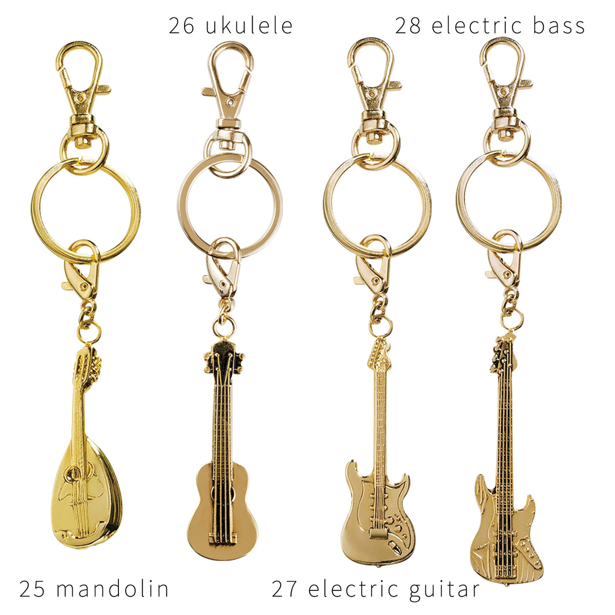 PICKBOY | All Music Keychain Gold | *Total of 28 types