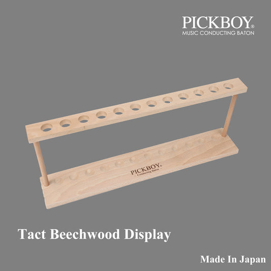 PICKBOY | タクトビーチウッドディスプレイ(12本用) | 材質:ビーチウッド