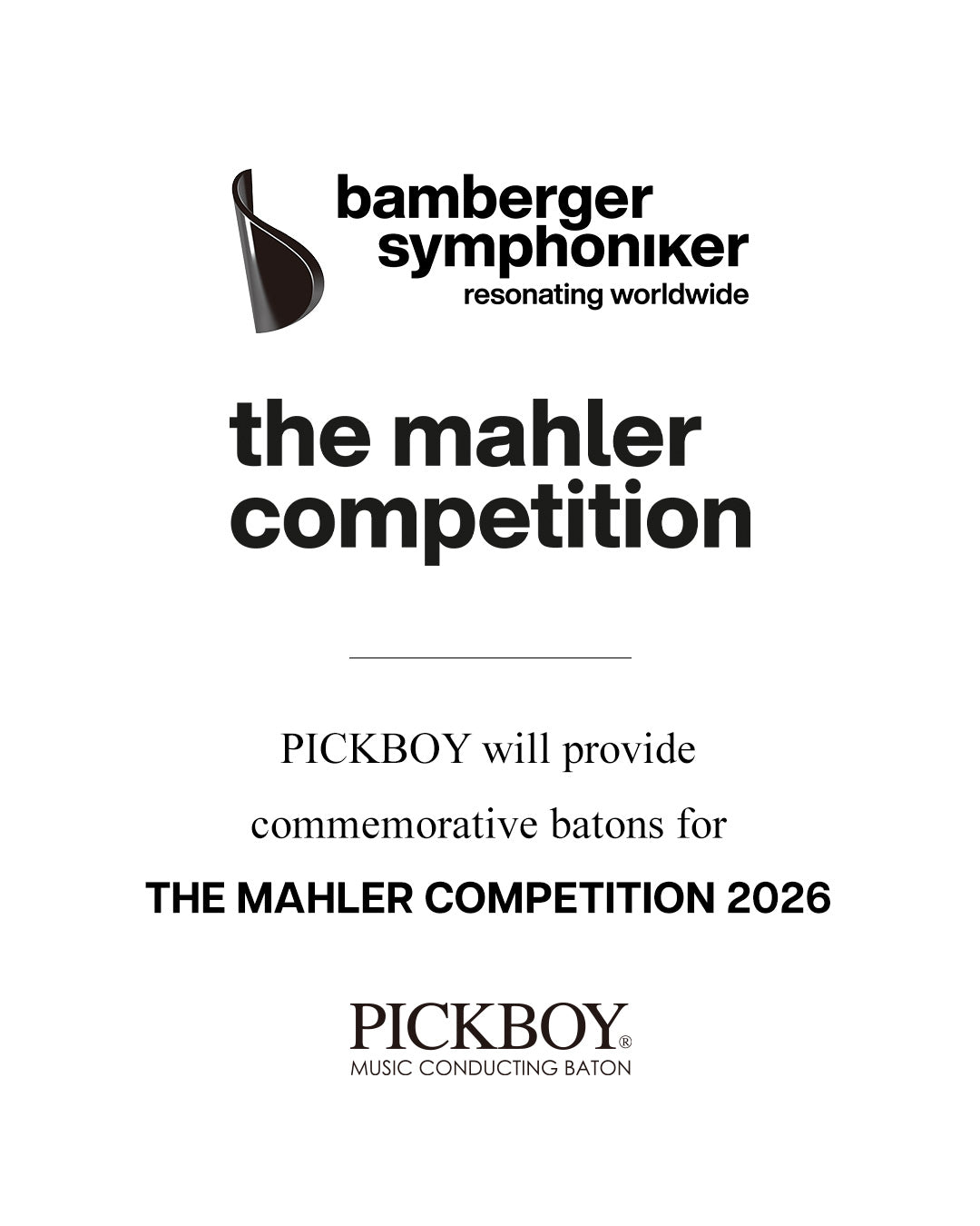 PICKBOY、The Mahler Competition（マーラー・コンクール）へ記念指揮棒を提供