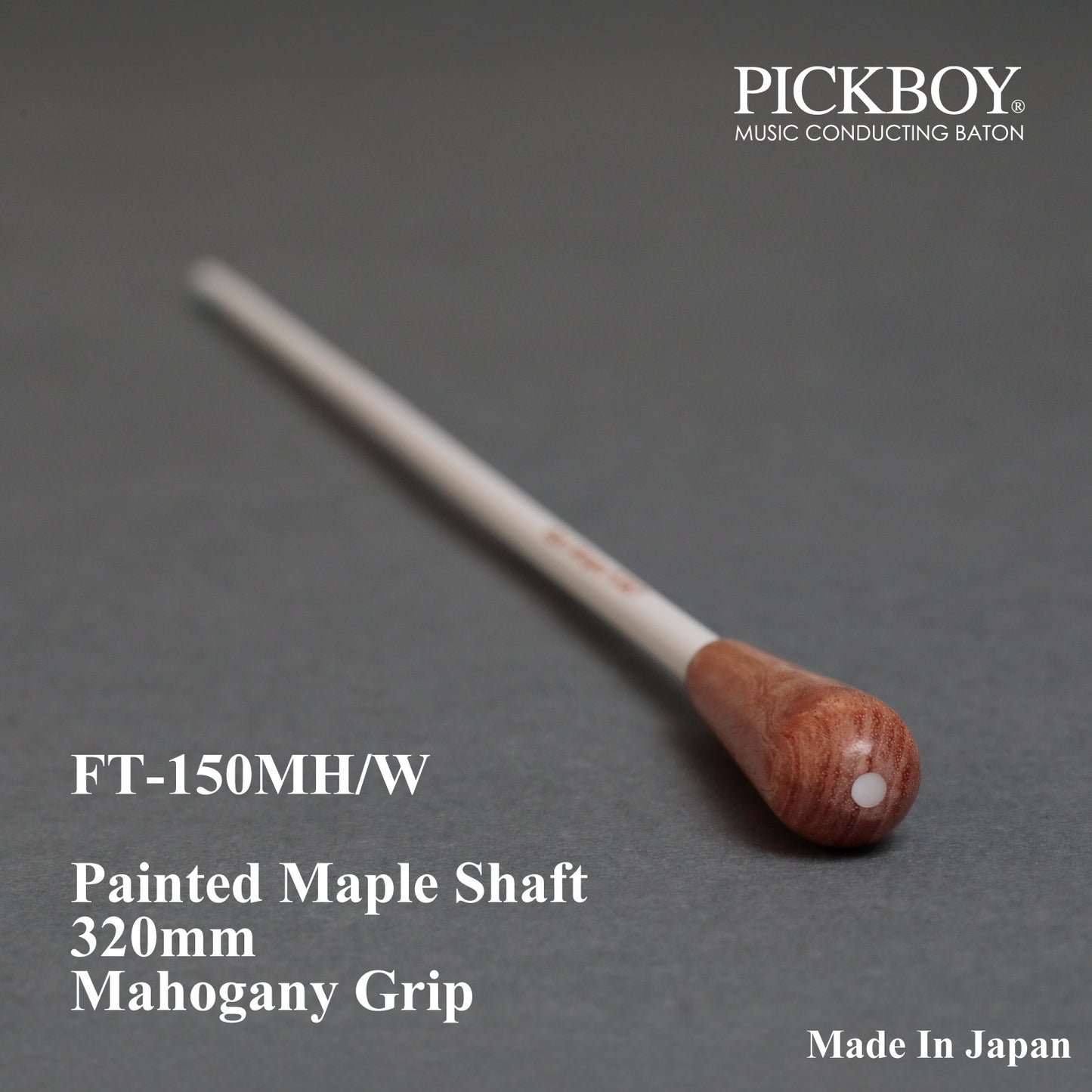 PICKBOY Schlagstock FT-150MH/W | Ahornschaft &amp; Mahagonigriff | 320mm