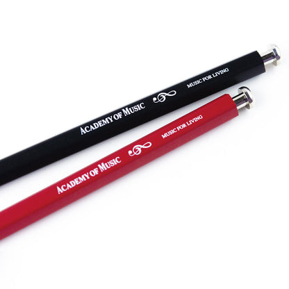 PICKBOY | 写譜用ノックペンシル | 色：ブラック/レッド（芯の色/ブラック）