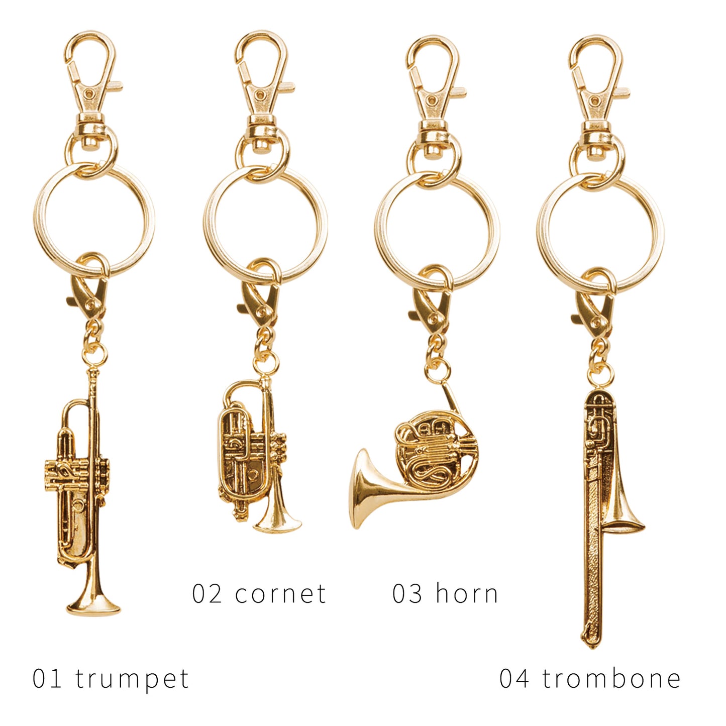 PICKBOY | All Music Keychain Gold | *28 types in total