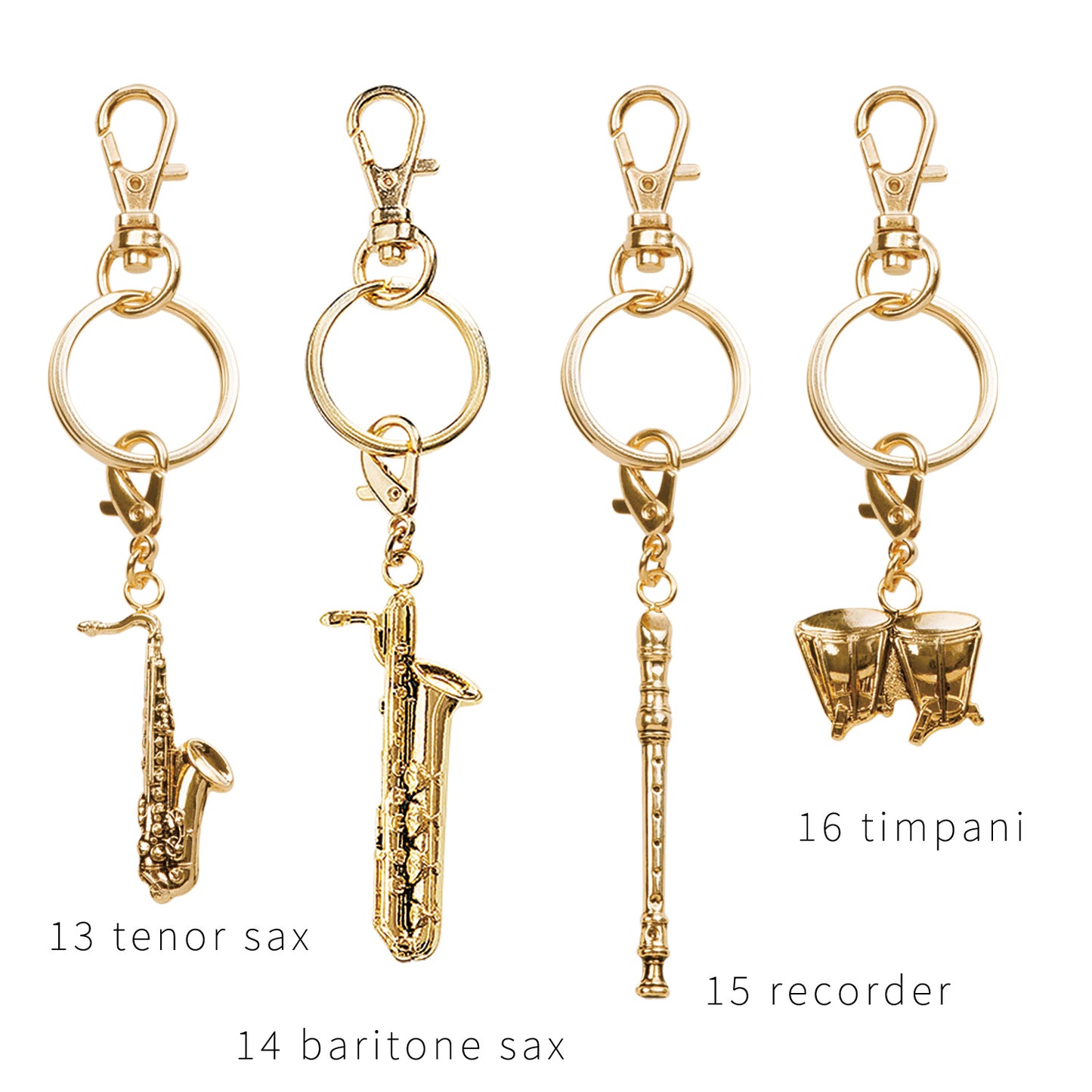 PICKBOY | All Music Keychain Gold | *28 types in total