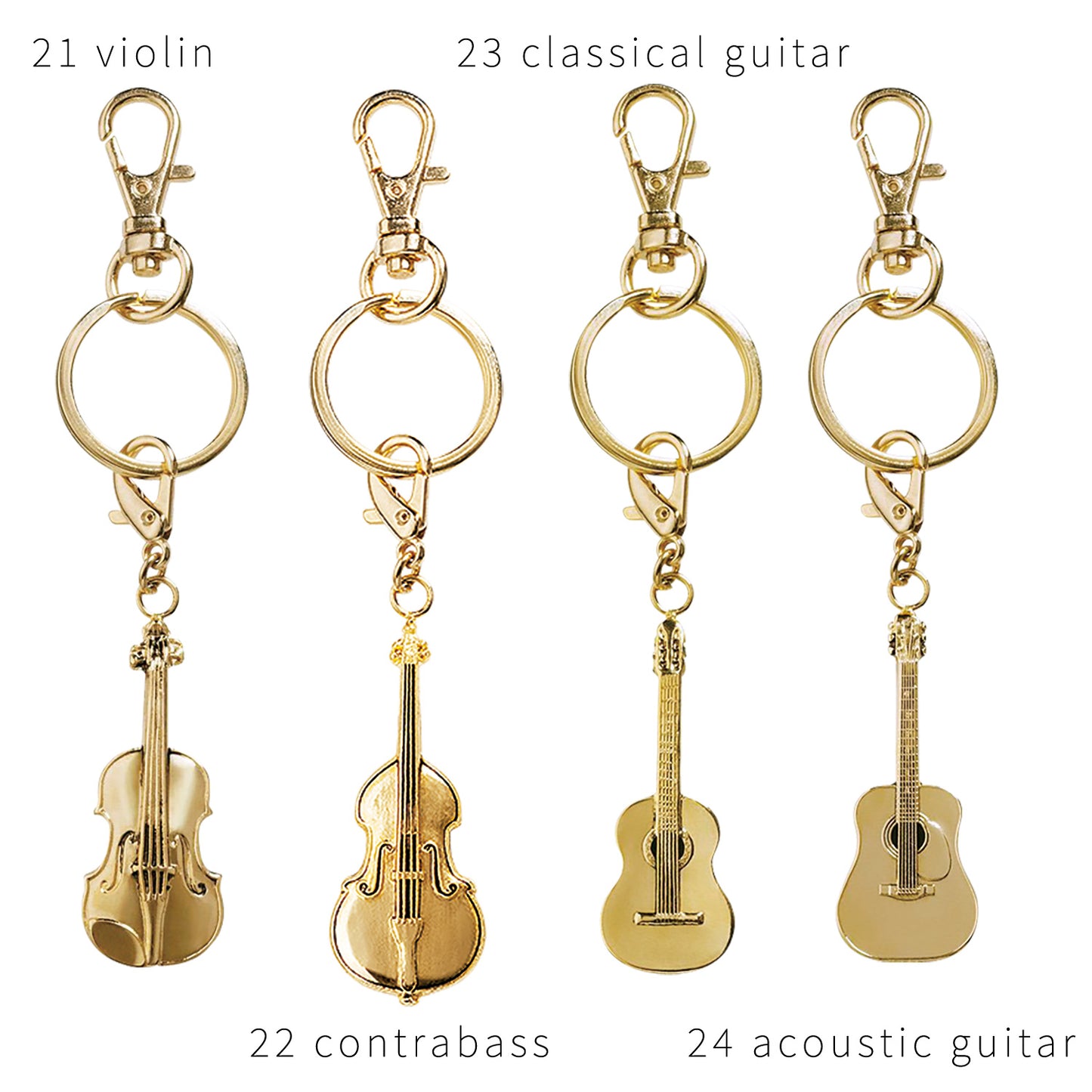 PICKBOY | All Music Keychain Gold | *28 types in total