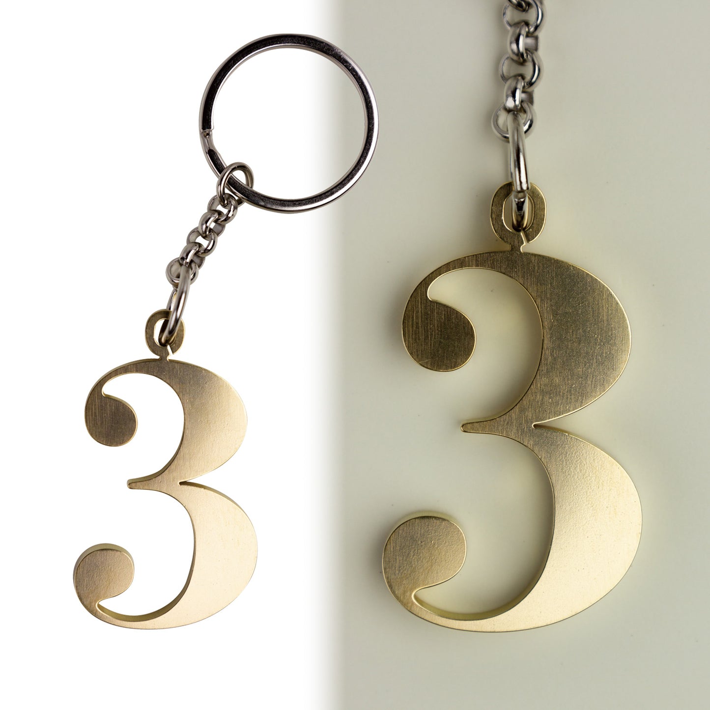 PICKBOY | Solid brass keychain [G clef/C clef/F clef/Σ/0~9] | *14 types in total