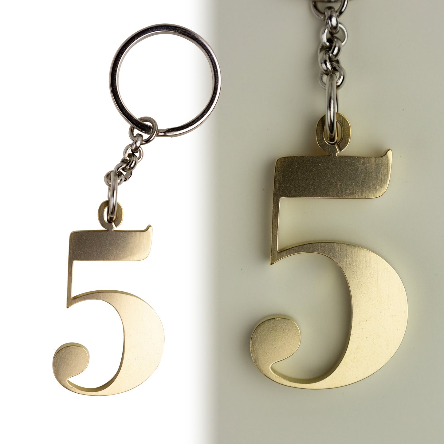 PICKBOY | Solid brass keychain [G clef/C clef/F clef/Σ/0~9] | *14 types in total